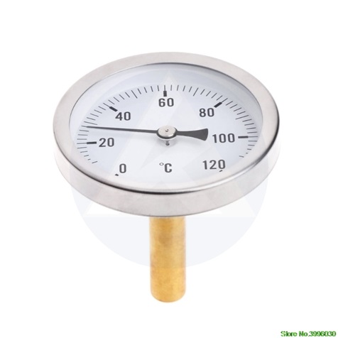 Kazánhőmérő D63mm, 1/2" (5cm, Bimetál 0+120 °C)